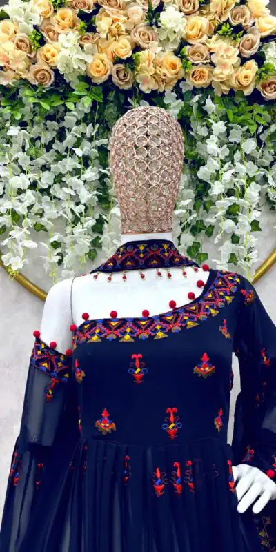 RTC 5576 Blue Color Foix Georgette Thread Sequence Work Salwar Suit Wedding, Party, Festive, Events Etc. Expected Delivery 4-6 Working Days @2099/- | Jump Suits, Salwar suit, Designer Suits, Casual Suits, Creative suits, Palazzo Suits, Party Wear Suits, Patiala Suits, Straight Suits