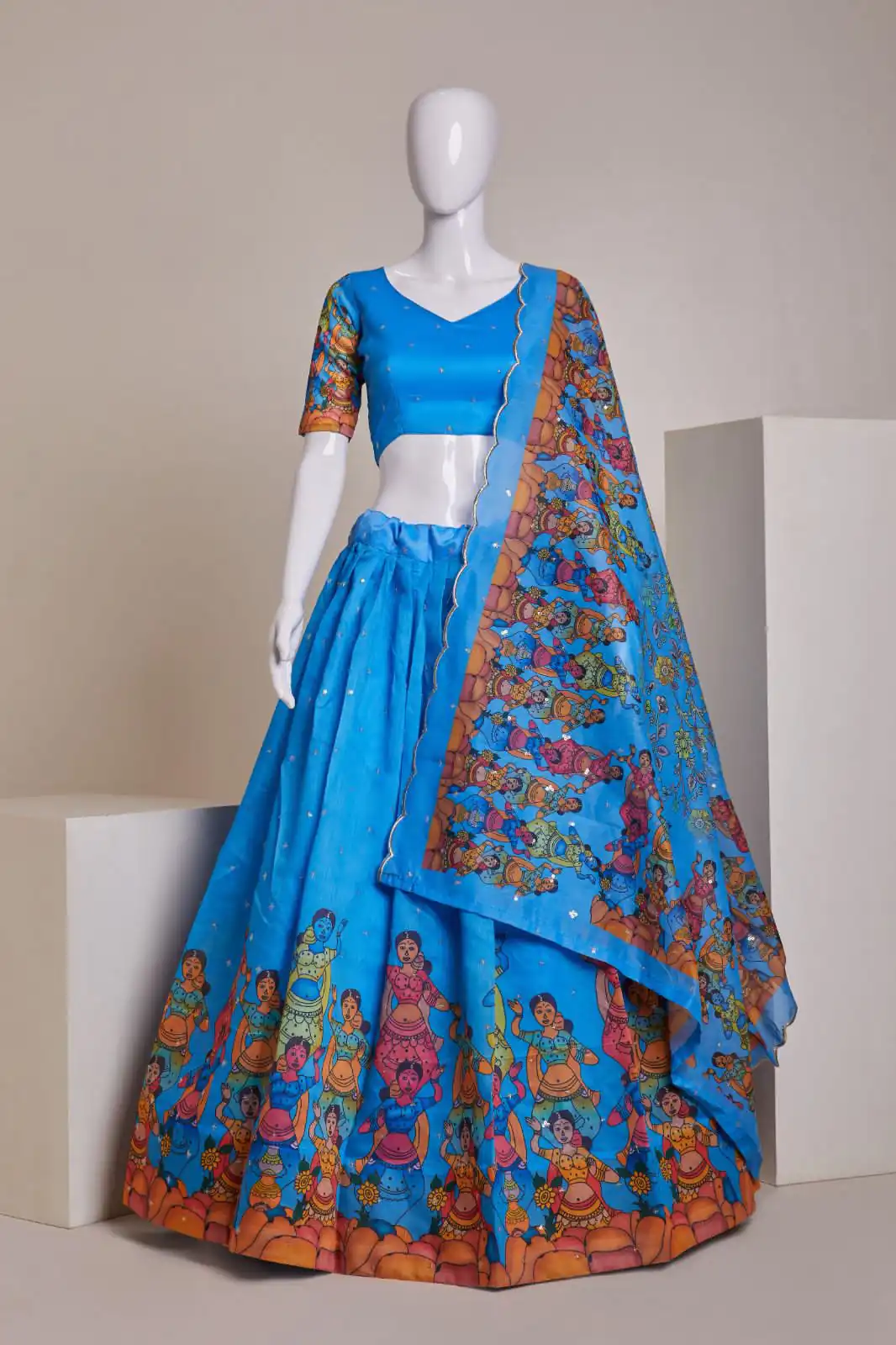 RC 252 Sky Blue Color Silk Embroidery Sequins Amazing Print Lehenga Choli Casual, Party Wedding, Festive, Events Etc. Delivery  4-6 Working Days 1999/- | Lehenga, Bollywood Lehenga, Creative Lehenga, Designer Lehenga, Embroidered Lehenga, Party Wear Lehenga