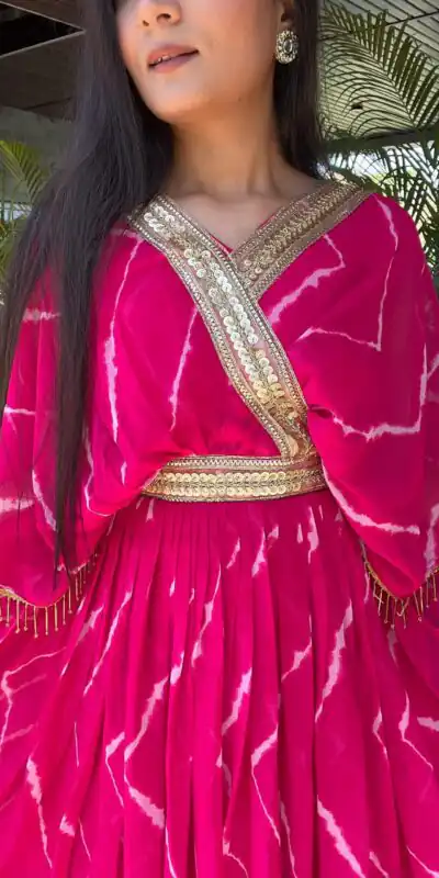   Ram 006 Rani Color Fox Georgette Embroidery Lace Work Gown Casual, Wedding, Party, Festive, Events Etc. Expected Delivery 4-6 Working Days @1949/- | Gowns, Bollywood Gowns, Creative Gowns, Designer Gowns, Embroidered Gowns, Party Wear Gowns