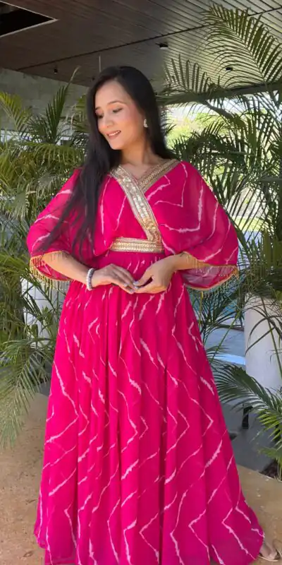 Ram 006 Rani Color Fox Georgette Embroidery Lace Work Gown Casual, Wedding, Party, Festive, Events Etc. Expected Delivery 4-6 Working Days @1949/- | Gowns, Bollywood Gowns, Creative Gowns, Designer Gowns, Embroidered Gowns, Party Wear Gowns