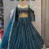 NF 1206 Royal Blue Color Georgette Multi Needle Work Lehenga Choli Casual, Party Wedding, Festive, Events Etc. Delivery  4-6 Working Days 2149/- | Lehenga, Bollywood Lehenga, Creative Lehenga, Designer Lehenga, Embroidered Lehenga, Party Wear Lehenga
