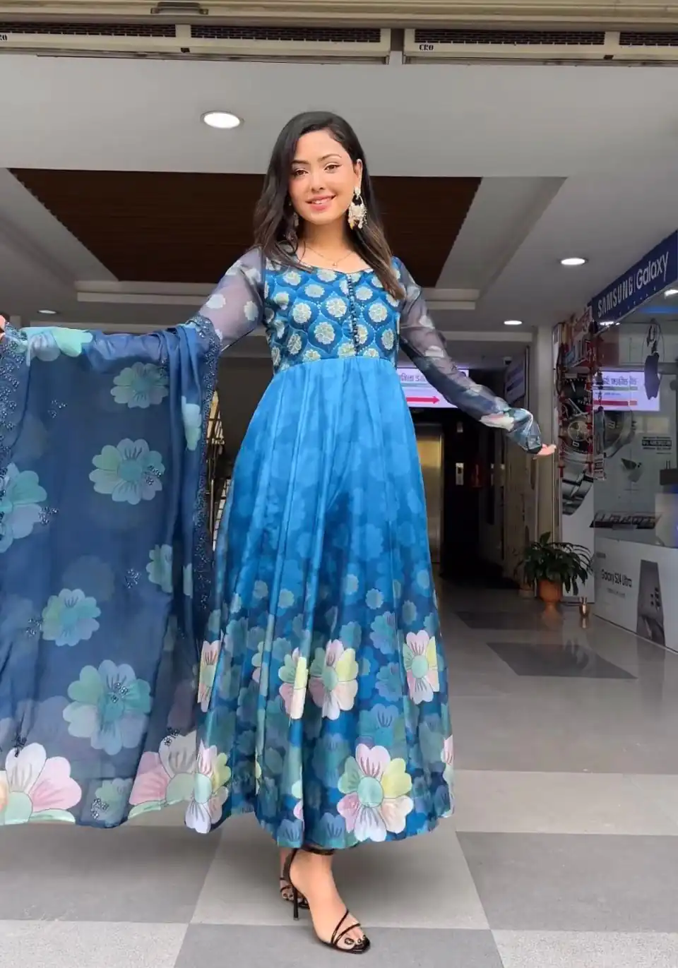 VLM 184 Blue color Tabby Silk Embroidery Digital Print Salwar Suit Casual, Wedding, Party, Festive, Events . Expected Delivery  4-6 Working Days @2099/- | Jump Suits, Salwar suit, Designer Suits, Casual Suits, Creative suits, Palazzo Suits, Party Wear Suits, Patiala Suits, Straight Suits