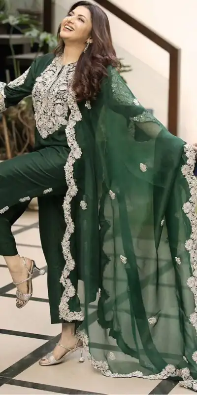 RTC 5709 Green Color Maslin Thread Sequence Work Salwar Suit Casual, Wedding, Party, Festive, Events. Expected Delivery 4-6 Working Days @2049/- | Salwar suit, Designer Suits, Casual Suits, Creative suits, Palazzo Suits, Party Wear Suits, Patiala Suits, Straight Suits
