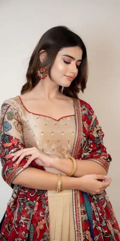 PC 364 Grey Color Chinon Kalamkari Printed Work Lehenga Choli Casual, Party Wear, Events, Festivals Wear Expected Delivery 4-6 Working Days @2099/- | Lehenga, Bollywood Lehenga, Creative Lehenga, Designer Lehenga, Embroidered Lehenga, Party Wear Lehenga