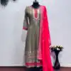 KF 1638 Grey Color Georgette Embroidered Sequence Salwar Suit Wedding, Party, Festive, Events Etc.  Expected Delivery 4-6 Working Days @2199/-Only | Salwar suit, Designer Suits, Casual Suits, Creative suits, Palazzo Suits, Party Wear Suits, Straight Suits