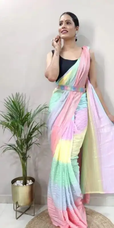MS 441 Rainbow Color Chiffon Zari All Over Rainbow Shade Saree Casual, Party Wear, Wedding, Events, Etc. Expected Delivery 4-6 Working Days 1499/- | Sarees, Bollywood Sarees, Creative Sarees, Designer Sarees, Embroidered Sarees, Ethnic Saree, Modern Digital sarees, Party Wear Sarees