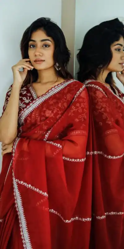  AC CADBURY Red Color Pure Soft Organza Zari Sequence Saree Casual, Wedding, Festive, Events Expected Delivery 4-6 Working Days @1949/- | Sarees, Bollywood Sarees, Creative Sarees, Designer Sarees, Embroidered Sarees, Ethnic Saree, Modern Digital sarees, Party Wear Sarees
