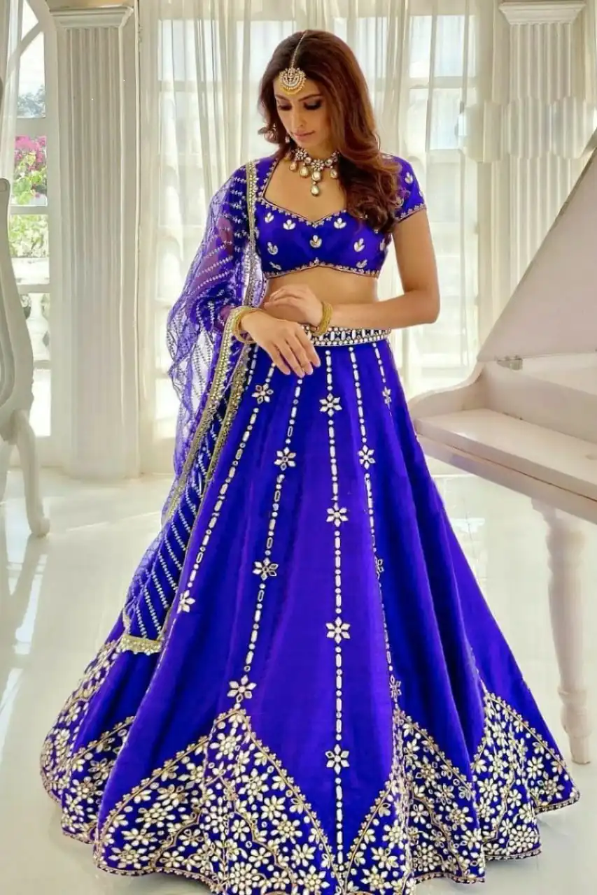 RC 213 Royal Blue Color Silk Embroidery Sequins Amazing Print Lehenga Choli Casual, Party Wedding, Festive, Events Etc. Delivery  4-6 Working Days 2499/- | Lehenga, Bollywood Lehenga, Creative Lehenga, Designer Lehenga, Embroidered Lehenga, Party Wear Lehenga