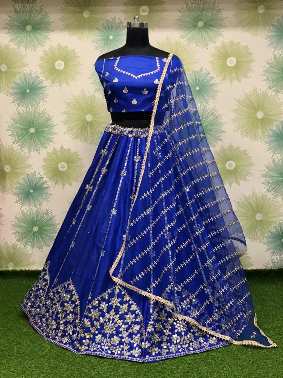 RC 213 Royal Blue Color Silk Embroidery Sequins Amazing Print Lehenga Choli Casual, Party Wedding, Festive, Events Etc. Delivery  4-6 Working Days 2499/- | Lehenga, Bollywood Lehenga, Creative Lehenga, Designer Lehenga, Embroidered Lehenga, Party Wear Lehenga