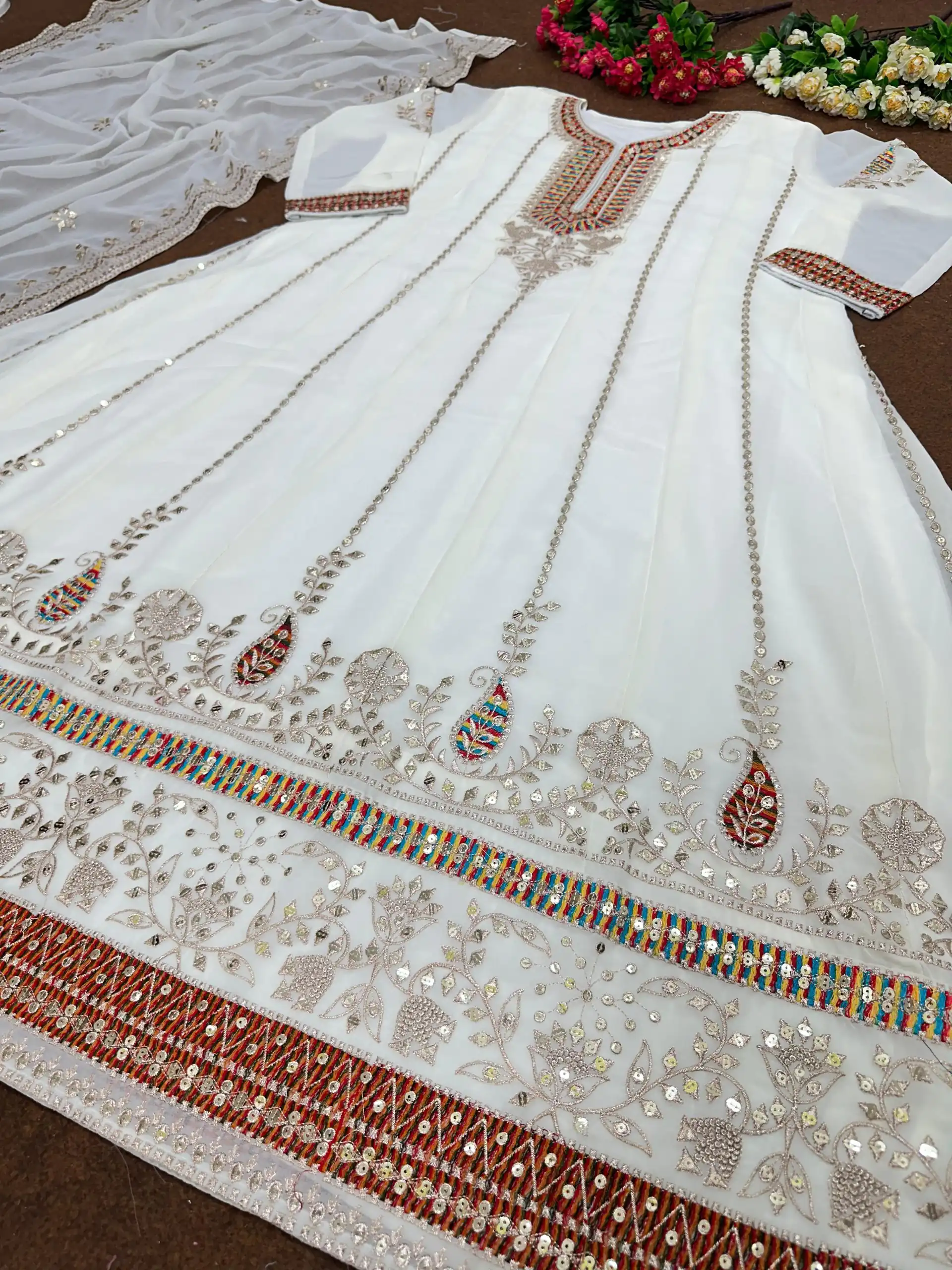 KF 1638 White Color Georgette Embroidered Sequence Salwar Suit Wedding, Party, Festive, Events Etc. Expected Delivery 4-6 Working Days @2199/-Only | Salwar suit, Designer Suits, Casual Suits, Creative suits, Palazzo Suits, Party Wear Suits, Straight Suits