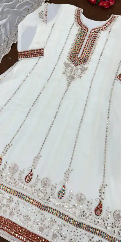 KF 1638 White Color Georgette Embroidered Sequence Salwar Suit Wedding, Party, Festive, Events Etc. Expected Delivery 4-6 Working Days @2199/-Only | Salwar suit, Designer Suits, Casual Suits, Creative suits, Palazzo Suits, Party Wear Suits, Straight Suits