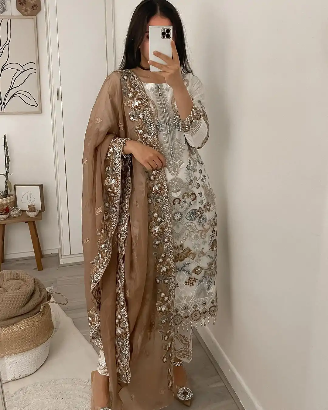 MF 423 White Color Faux Georgette Embroidery Sequence Salwar Suit  Wedding, Party, Festive, Events Etc. Expected 4-6 Working Days @2449/- | Salwar suit, Designer Suits, Casual Suits, Creative suits, Palazzo Suits, Party Wear Suits, Patiala Suits, Straight Suits