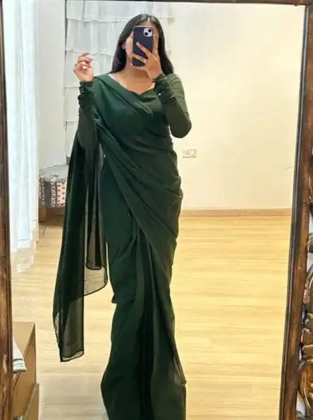   SC 271 Green Color Pure Soft Georgette Silk Design All Over Saree , Party Wear, Events, Festivals Expected Delivery 4-6 Working Days 1499/- | Sarees, Bollywood Sarees, Creative Sarees, Designer Sarees, Embroidered Sarees, Ethnic Saree, Modern Digital sarees, Party Wear Sarees
