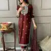 MF 462 Maroon Color Heavy Rayon Kurti Wid Full Mirror Work Kurti Wedding, Party, Festive, Events Etc.   Expected Delivery 4-6 Working Days @1649/- | Kurti, Bollywood Kurti, Creative Kurtis, Designer Kurti, Party Wear Kurti, Selfie Kurti