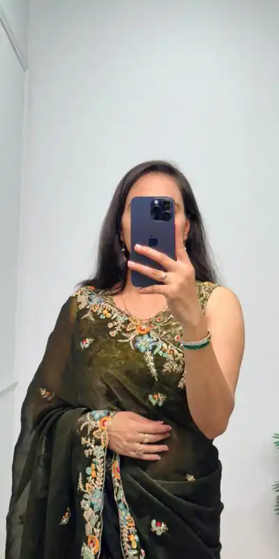 ST 472 Mehndi Color Burberry With Blooming Embroidery Saree Casual, Wedding, Party, Festive, Events Etc. Expected Delivery 4-6 Working Days @1999/- | Sarees, Bollywood Sarees, Creative Sarees, Designer Sarees, Embroidered Sarees, Ethnic Saree, Modern Digital sarees, Party Wear Sarees