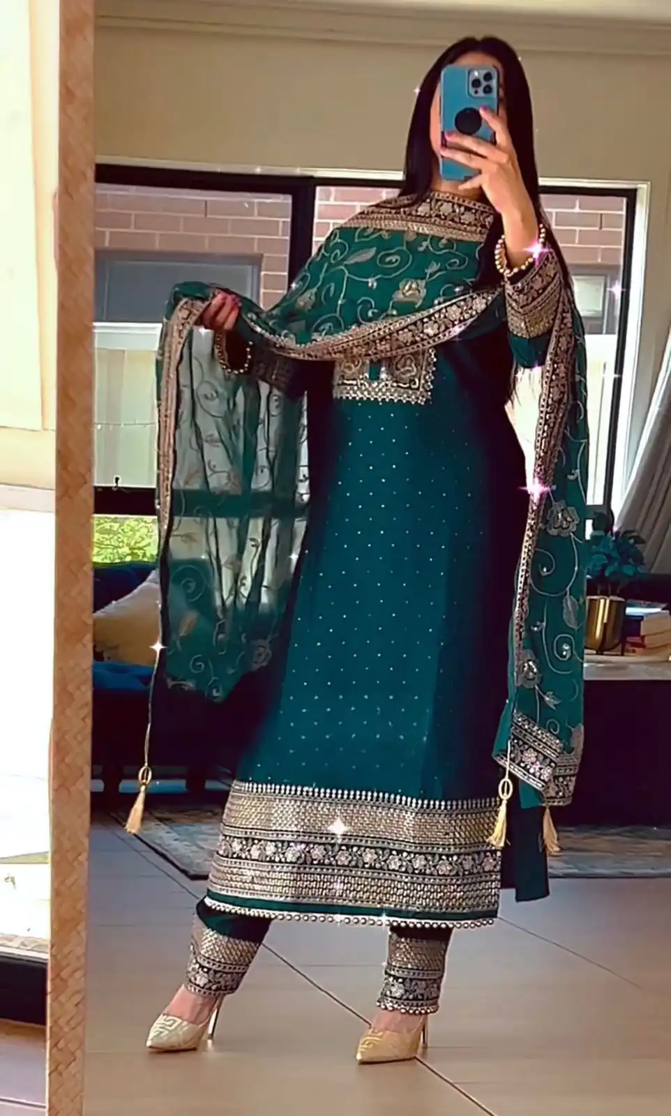 SRK 5165 Peacock Green Color Georgette Embroidery Salwar Suit Wedding, Party, Festive, Events Expected Delivery 4-6 Working Days @ 2399/- | Salwar suit, Designer Suits, Casual Suits, Creative suits, Palazzo Suits, Party Wear Suits, Patiala Suits, Straight Suits