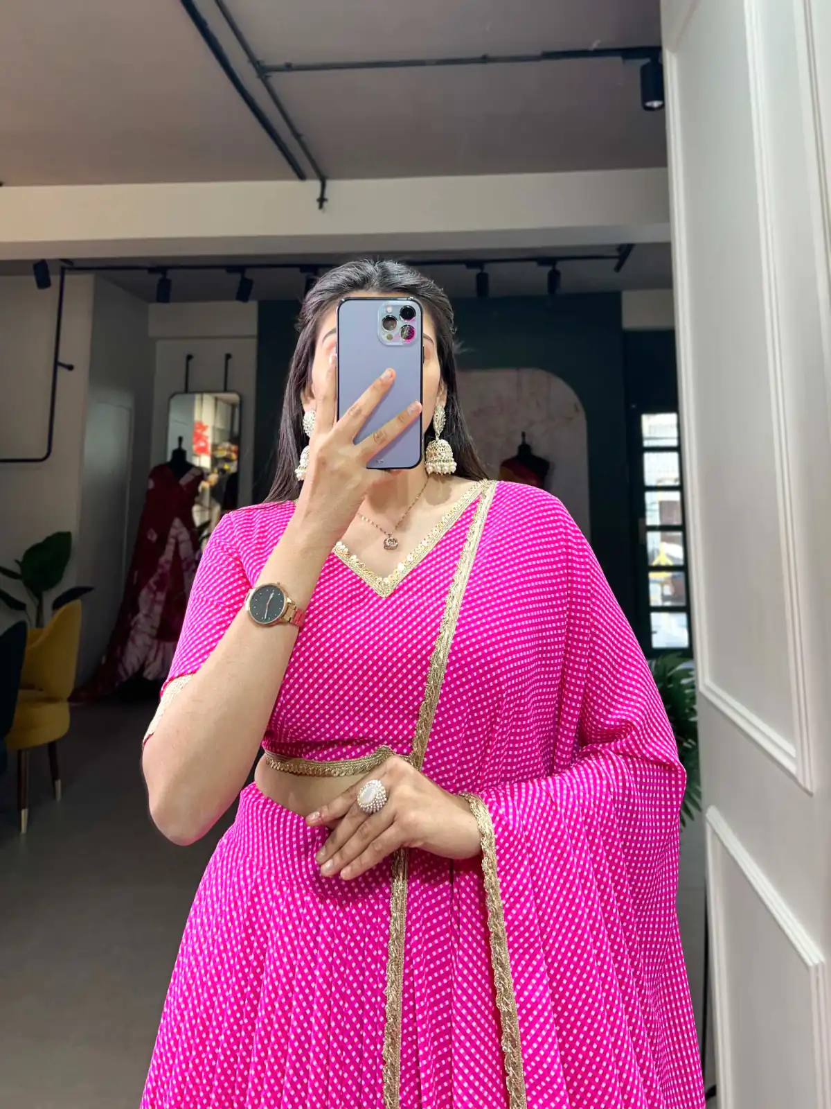 LNB 1212 Pink Color Georgette Print With Lace Border Lehenga Choli Festive Party Wedding, Events etc. Delivery 4-6 Working Days @2149/- | Lehenga, Bollywood Lehenga, Creative Lehenga, Designer Lehenga, Embroidered Lehenga, Party Wear Lehenga