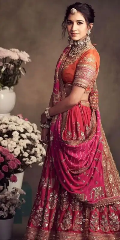 Ram 008 Pink Color Jalpari Embroidery Sequence Work Lehenga Choli Casual, Wedding, Festive, Events Expected Delivery 4-6 Working Days @2299/- | Lehenga, Bollywood Lehenga, Creative Lehenga, Designer Lehenga, Embroidered Lehenga, Party Wear Lehenga