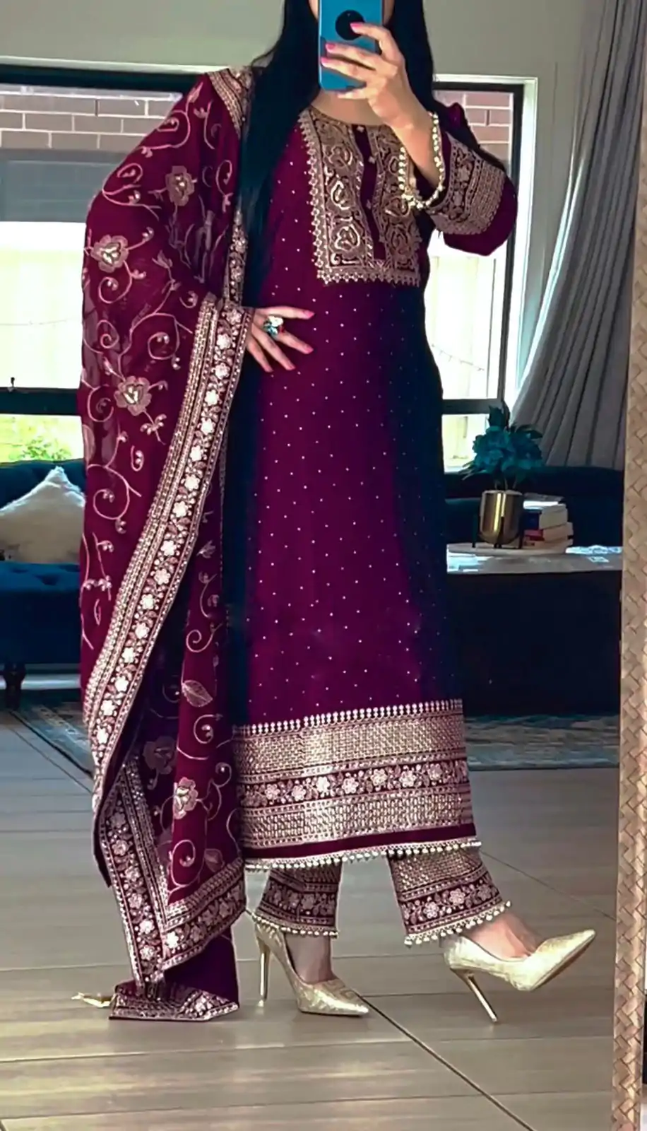 SRK 5165 Purple Color Georgette Embroidery Sequence Salwar Suit Wedding, Party, Festive, Events Expected Delivery 4-6 Working Days @ 2399/- | Salwar suit, Designer Suits, Casual Suits, Creative suits, Palazzo Suits, Party Wear Suits, Patiala Suits, Straight Suits