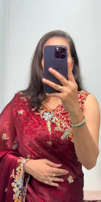 ST 472 Red Color Burberry With Blooming Embroidery Saree Casual, Wedding, Party, Festive, Events Etc. Expected Delivery 4-6 Working Days @1999/- | Sarees, Bollywood Sarees, Creative Sarees, Designer Sarees, Embroidered Sarees, Ethnic Saree, Modern Digital sarees, Party Wear Sarees