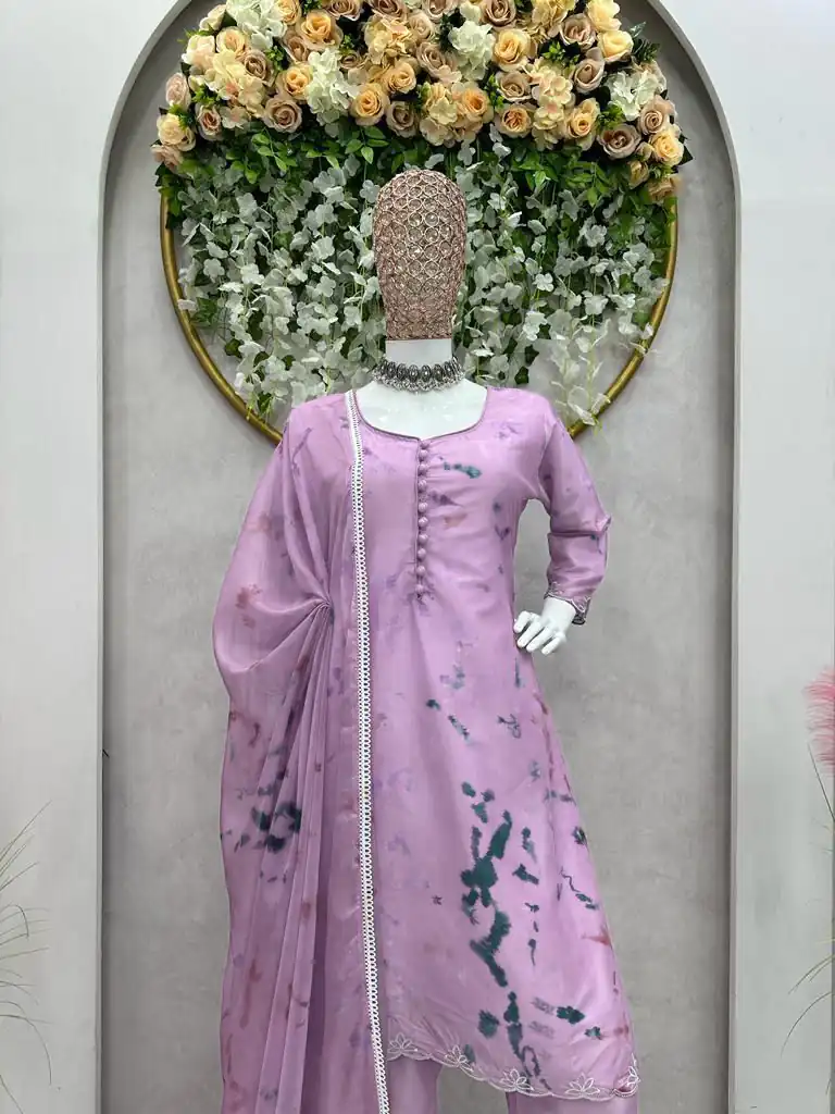 KD 1286 Violet Color Lachka Silk Digital Printed Work Salwar Suit Casual, Party, Festive, Events Wedding Etc.  Expected Delivery 4-6 Working Days @1499/- | Salwar suit, Designer Suits, Casual Suits, Creative suits, Palazzo Suits, Party Wear Suits, Straight Suits