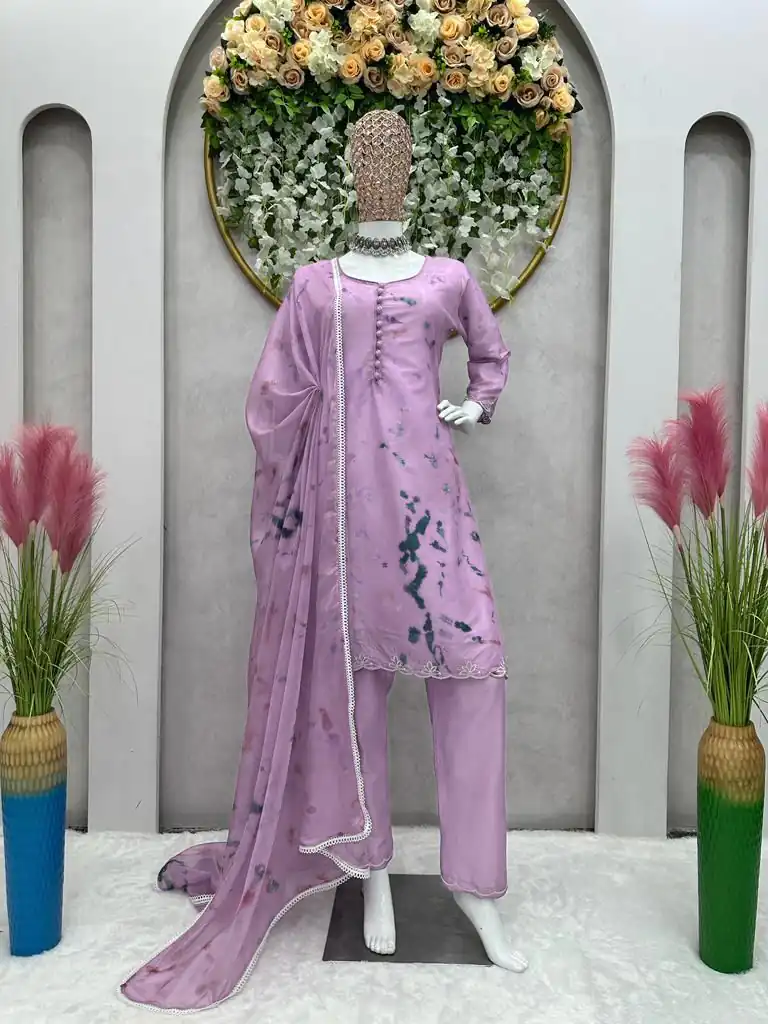 KD 1286 Violet Color Lachka Silk Digital Printed Work Salwar Suit Casual, Party, Festive, Events Wedding Etc.  Expected Delivery 4-6 Working Days @1499/- | Salwar suit, Designer Suits, Casual Suits, Creative suits, Palazzo Suits, Party Wear Suits, Straight Suits