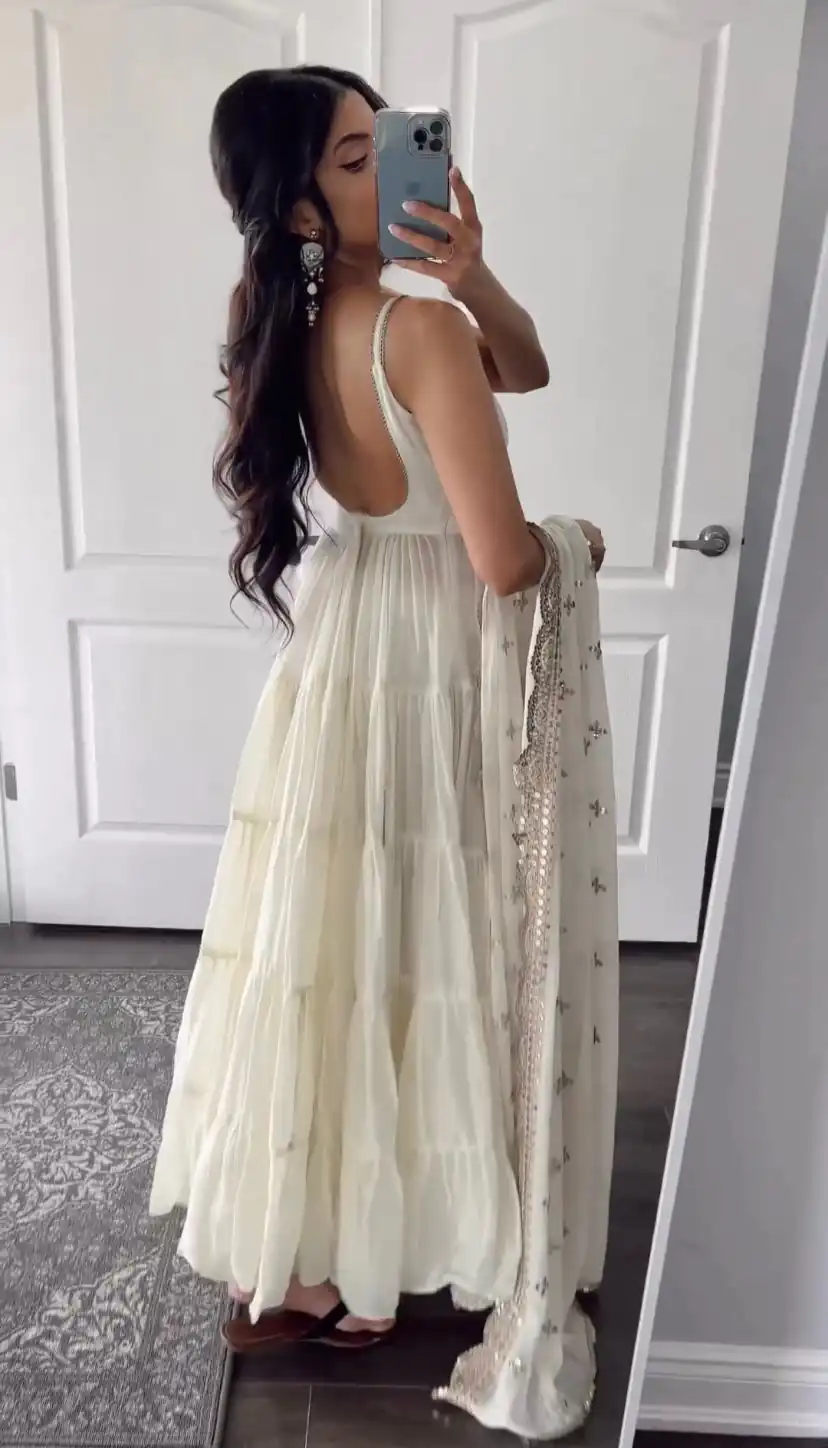 SSR 391 White Color Chinon Silk Embroidery Sequence Anarkali Suit Wedding, Party, Festive, Events Expected Delivery 4-6 Working Days @ 1849/- Only | Anarkali Suits, Bollywood Anarkali, Creative-Anarkali, Designer Anarkali, Embroidered Anarkali, Party Wear Anarkali, Straight Suits