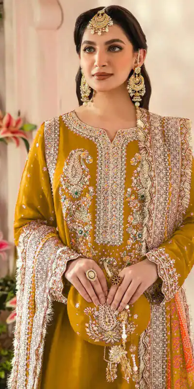 FC MARIA 1074 Yellow Color Heavy Georgette Embroidery Sequence Salwar Suit Wedding, Party, Festive events, etc.  Expected Delivery  4-6 Working Days @2149/- | Jump Suits, Salwar suit, Designer Suits, Casual Suits, Creative suits, Palazzo Suits, Party Wear Suits, Patiala Suits, Straight Suits