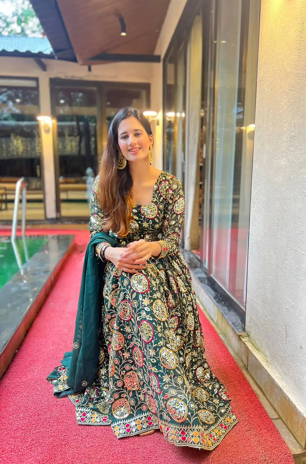 NF 1178 Green color Faux Georgette Embroidery Sequence Work Salwar Suit Casual, Wedding, Party, Festive, Events . Expected Delivery  4-6 Working Days @2349 | Jump Suits, Salwar suit, Designer Suits, Casual Suits, Creative suits, Palazzo Suits, Party Wear Suits, Patiala Suits, Straight Suits