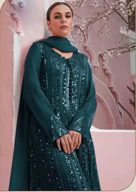 DS 001255 Blue color Georgette Embroidered Sequence Salwar Suit Casual, Wedding, Party, Festive, Events . Expected Delivery  4-6 Working Days @1999/- | Salwar suit, Designer Suits, Casual Suits, Creative suits, Palazzo Suits, Party Wear Suits, Patiala Suits, Straight Suits