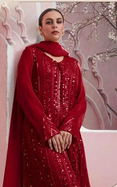 DS 001255 Maroon color Georgette Embroidered Sequence Salwar Suit Casual, Wedding, Party, Festive, Events . Expected Delivery  4-6 Working Days @1999/- | Salwar suit, Designer Suits, Casual Suits, Creative suits, Palazzo Suits, Party Wear Suits, Patiala Suits, Straight Suits