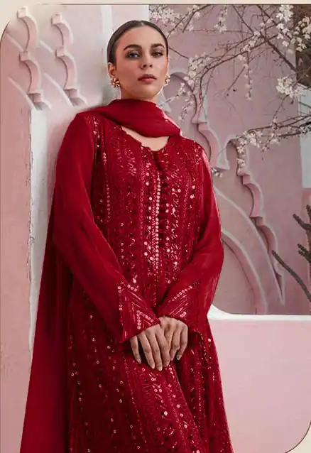 DS 001255 Maroon color Georgette Embroidered Sequence Salwar Suit Casual, Wedding, Party, Festive, Events . Expected Delivery 4-6 Working Days @1999/- | Salwar suit, Designer Suits, Casual Suits, Creative suits, Palazzo Suits, Party Wear Suits, Patiala Suits, Straight Suits