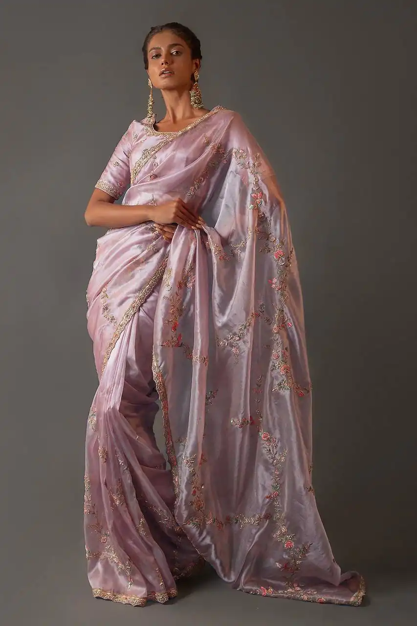 BT 1231 Purple Color Soft Jimmy Choo Embroidery Sequence Saree Casual, Party Wear, Traditional Wear, Wedding Wear, Events Etc.@2149/- | Sarees, Bollywood Sarees, Creative Sarees, Designer Sarees, Ethnic Saree, Modern Digital sarees, Party Wear Sarees