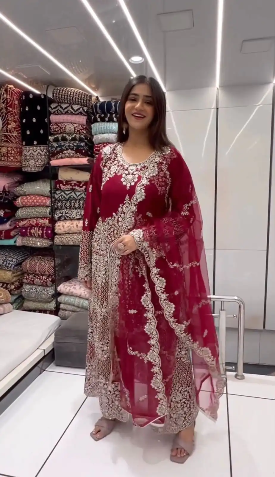 KD 1460 Red Color Faux Georgette Thread Sequence Work Salwar Suit Casual, Party, Wedding, Festive, Events Etc.  Expected Delivery 4-6 Working Days @2849/- | Salwar suit, Designer Suits, Casual Suits, Creative suits, Palazzo Suits, Party Wear Suits, Patiala Suits, Straight Suits