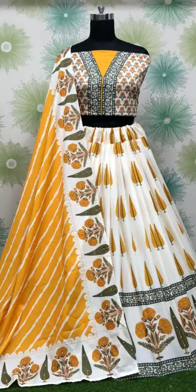 RC 231 White Color Silk Embroidery Sequins Amazing Print Lehenga Choli Casual, Party Wedding, Festive, Events Etc. Delivery  4-6 Working Days 1999/- | Lehenga, Bollywood Lehenga, Creative Lehenga, Designer Lehenga, Embroidered Lehenga, Party Wear Lehenga