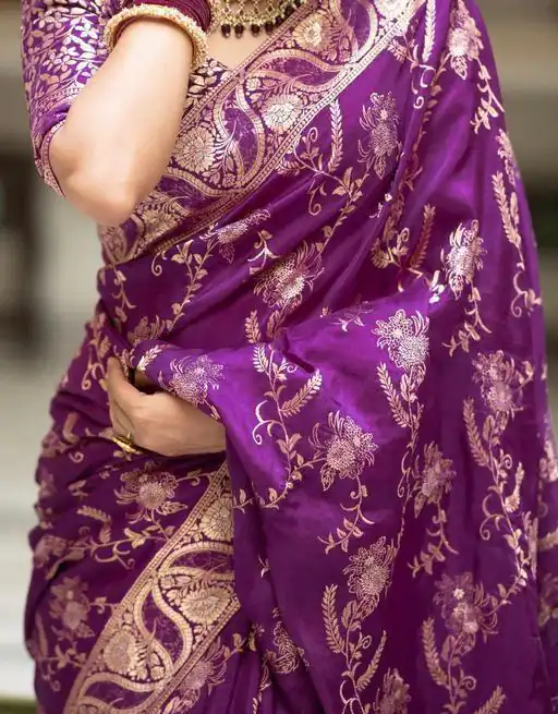 KP 5072B Purple Color Soft Lichi Silk Jacquard On All Over Saree Casual, Party Wear, Wedding, Events Etc. Expected Delivery 4-6 Working Days @1499/- | Sarees, Bollywood Sarees, Creative Sarees, Designer Sarees, Embroidered Sarees, Ethnic Saree, Modern Digital sarees, Party Wear Sarees