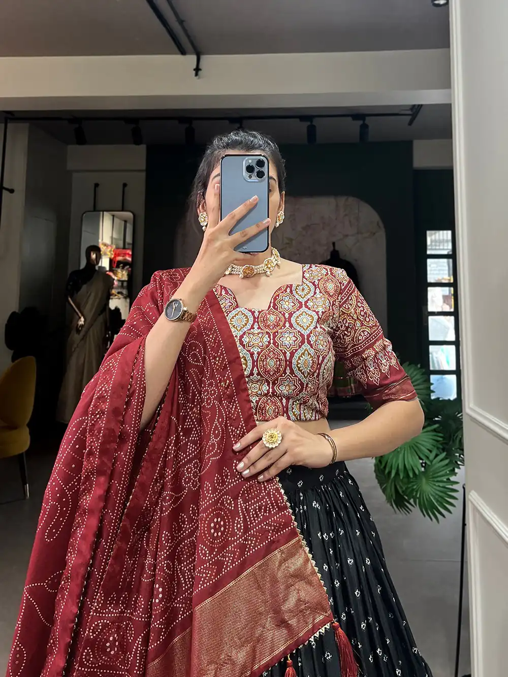 AF Lahriya Black Color Tussar Patola Print Foil Work Lehenga Choli Casual, Party Wear, Events, Festivals Wear Etc. Expected Delivery 4-6 Working Days @1999 | Lehenga, Bollywood Lehenga, Creative Lehenga, Designer Lehenga, Embroidered Lehenga, Party Wear Lehenga