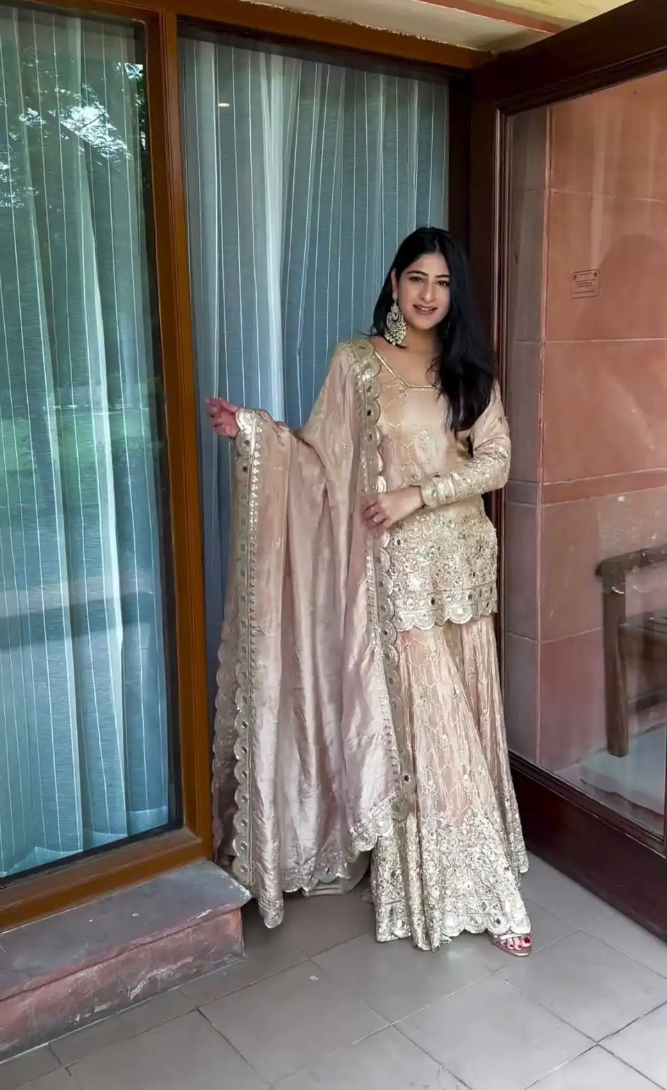 VLM 186 Golden color Chinon Silk Embroidery Work Salwar Suit Casual, Wedding, Party, Festive, Events . Expected Delivery  4-6 Working Days @2199/- | Jump Suits, Salwar suit, Designer Suits, Casual Suits, Creative suits, Palazzo Suits, Party Wear Suits, Patiala Suits, Straight Suits
