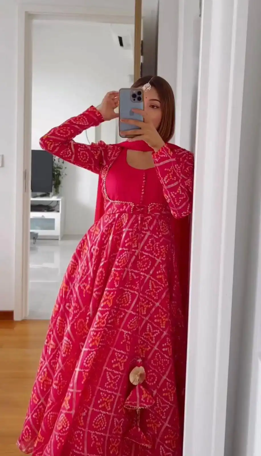 KD 1177 Pink Color Georgette Bandhani Digital Printed Salwar Suit Casual, Party, Festive, Events Wedding Etc.  Expected Delivery 4-6 Working Days @2099/- | Salwar suit, Designer Suits, Casual Suits, Creative suits, Palazzo Suits, Party Wear Suits, Straight Suits