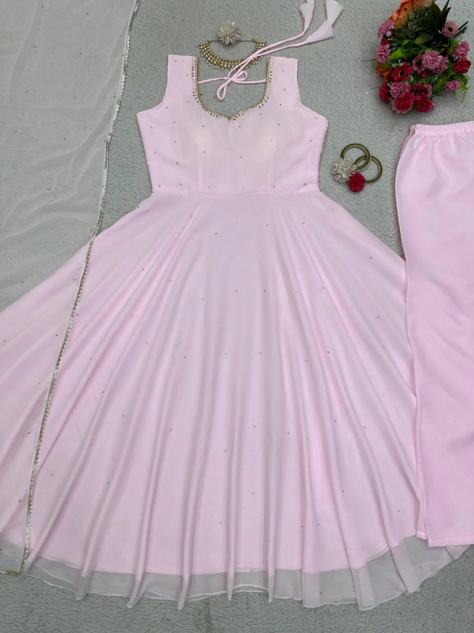 RTC 5711 Pink Color Georgette Handwork Diamond Work Salwar Suit Casual, Party Wear, Traditional Wear, Wedding Wear, Events Etc.@1999/- | Salwar suit, Designer Suits, Casual Suits, Creative suits, Palazzo Suits, Party Wear Suits, Patiala Suits, Straight Suits