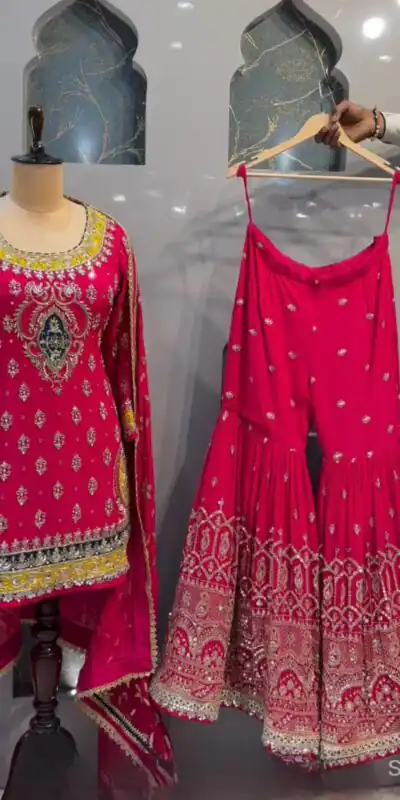 MF 419 Pink Color Georgette Multi Needle Embroidery Salwar Suit Wedding, Party, Festive, Events Etc. Expected 4-6 Working Days @2249/- | Salwar suit, Designer Suits, Casual Suits, Creative suits, Palazzo Suits, Party Wear Suits, Patiala Suits, Straight Suits