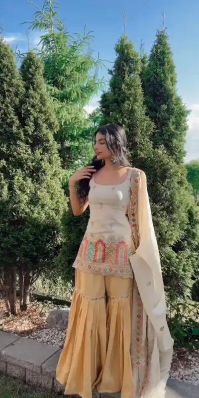 SRK 5150 White Color Pure Chinnon Silk Embroidery Sequence Salwar Suit Wedding, Party, Festive, Events Expected Delivery 4-6 Working Days @ 1999/- | Jump Suits, Salwar suit, Designer Suits, Casual Suits, Creative suits, Palazzo Suits, Party Wear Suits, Patiala Suits, Straight Suits