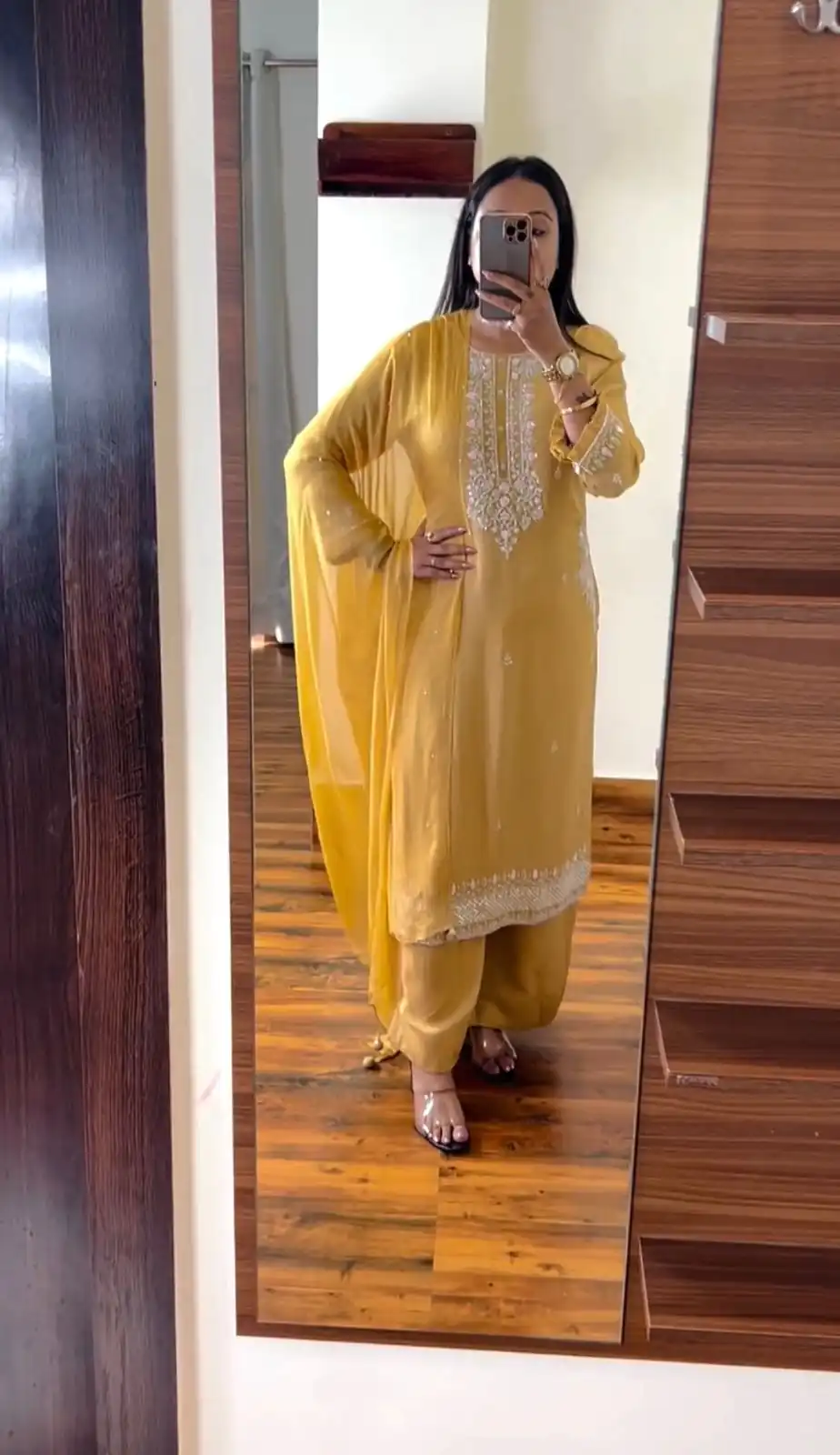 SRK 5159 Yellow Color Pure Chinnon Silk Embroidery Coding Dori Salwar Suit Wedding, Party, Festive, Events Expected Delivery 4-6 Working Days @ 1899/- | Jump Suits, Salwar suit, Designer Suits, Casual Suits, Creative suits, Palazzo Suits, Party Wear Suits, Patiala Suits, Straight Suits