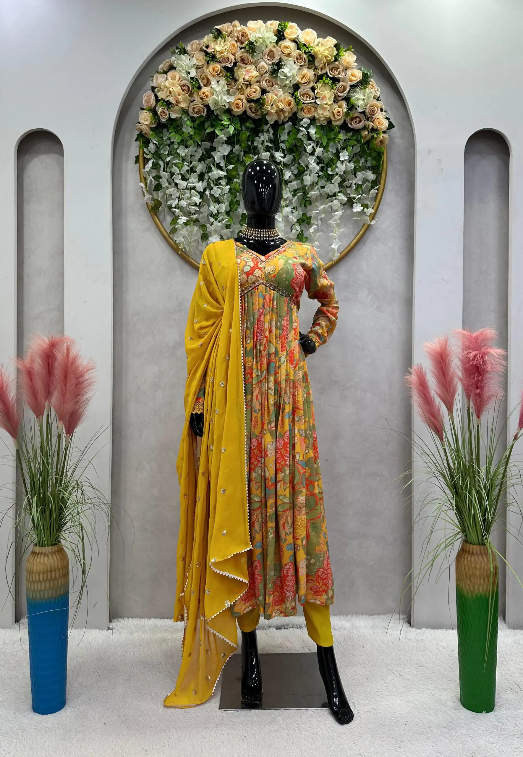 KD 1458 Yellow Color Muslin Digital Print With Hand Work Salwar Suit Casual, Party, Festive, Events Wedding Etc.  Expected Delivery 4-6 Working Days @2049/- | Salwar suit, Designer Suits, Casual Suits, Creative suits, Palazzo Suits, Party Wear Suits, Straight Suits