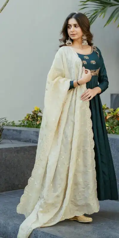 KD 1450 Blue Color Fhantom Silk Thread Work Salwar Suit Casual, Party, Wedding, Festive, Events Etc.  Expected Delivery 4-6 Working Days @1899/- | Jump Suits, Salwar suit, Designer Suits, Casual Suits, Creative suits, Palazzo Suits, Party Wear Suits, Patiala Suits, Straight Suits