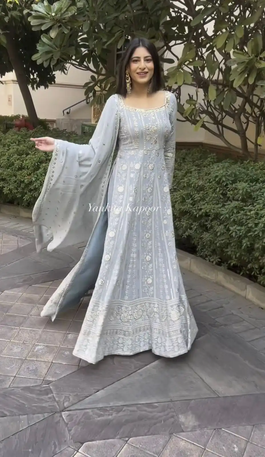 VLM 150 Grey color Foix Georgette Embroidery Woek Salwar Suit Casual, Wedding, Party, Festive, Events . Expected Delivery  4-6 Working Days @2249/- | Jump Suits, Salwar suit, Designer Suits, Casual Suits, Creative suits, Palazzo Suits, Party Wear Suits, Patiala Suits, Straight Suits