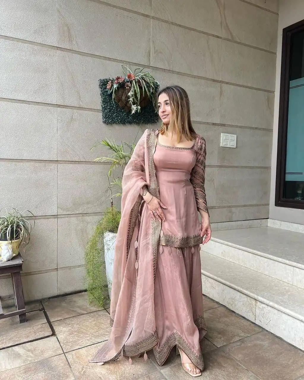 NSR 691 Light Pink Color Faux Georgette Embroidery Work Salwar Suit Casual, Party Festive, Events Etc. Expected Delivery 4-6 Working Days @1899/ | Jump Suits, Salwar suit, Designer Suits, Casual Suits, Creative suits, Palazzo Suits, Party Wear Suits, Patiala Suits, Straight Suits