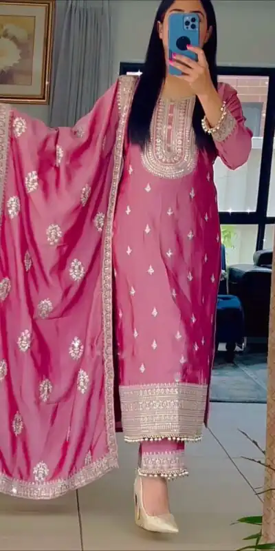 SRK 5162 Pink Color Faux Georgette Embroidery Salwar Suit Wedding, Party, Festive, Events Expected Delivery 4-6 Working Days @ 1999/- | Salwar suit, Designer Suits, Casual Suits, Creative suits, Palazzo Suits, Party Wear Suits, Patiala Suits, Straight Suits