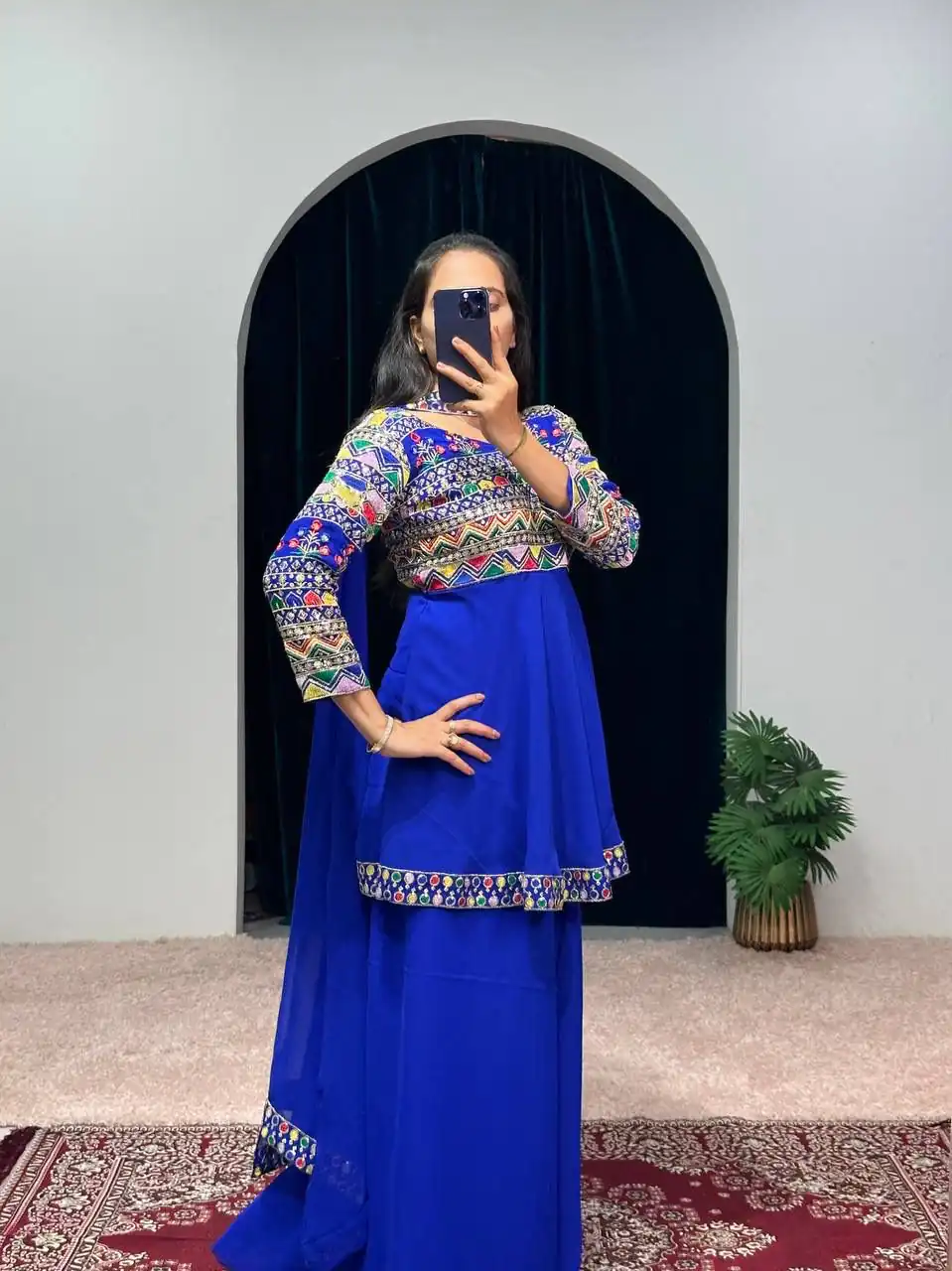 ST 1048 Royal Blue Color Georgette Heavy Embroidery Salwar Suit Casual, Wedding, Party, Festive, Events Etc. Expected Delivery 4-6 Working Days @2179/- | Jump Suits, Salwar suit, Designer Suits, Casual Suits, Creative suits, Palazzo Suits, Party Wear Suits, Patiala Suits, Straight Suits