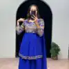 ST 1048 Royal Blue Color Georgette Heavy Embroidery Salwar Suit Casual, Wedding, Party, Festive, Events Etc. Expected Delivery 4-6 Working Days @2179/- | Jump Suits, Salwar suit, Designer Suits, Casual Suits, Creative suits, Palazzo Suits, Party Wear Suits, Patiala Suits, Straight Suits